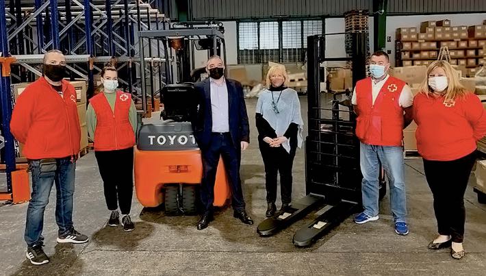noticias maquinaria Toyota Material Handling España mantiene su implicación con Cruz Roja
