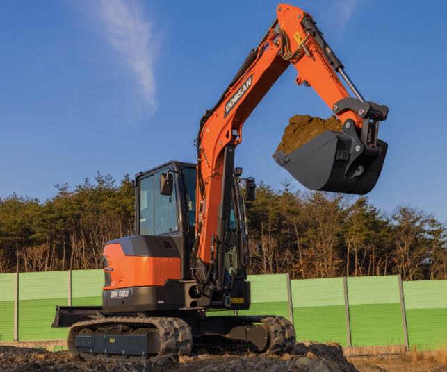 noticias maquinaria miniexcavadora DX50Z de Doosan