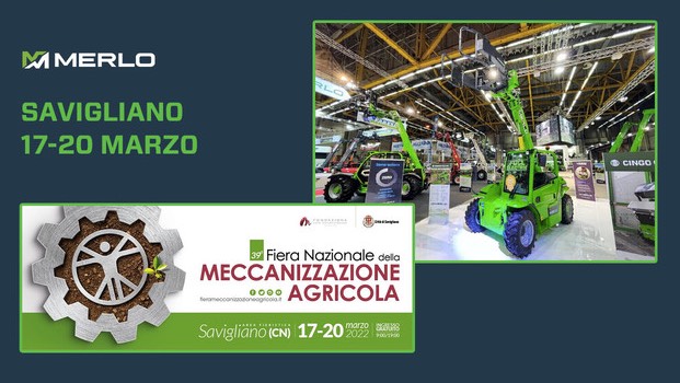 noticias maquinaria Merlo en la Feria de Mecanización Agrícola de Savigliano