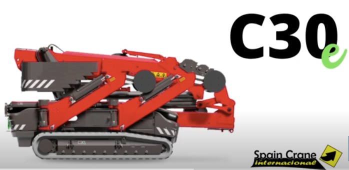 noticias maquinaria Spain Crane grúa telescópica eléctrica C30E