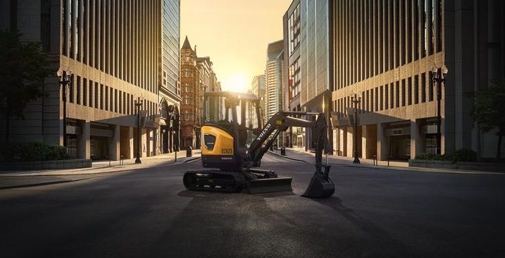 noticias maquinaria excavadora eléctrica ECR25 Volvo CE