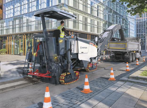 noticias maquinaria Wirtgen con máquinas en Hillhead 2022