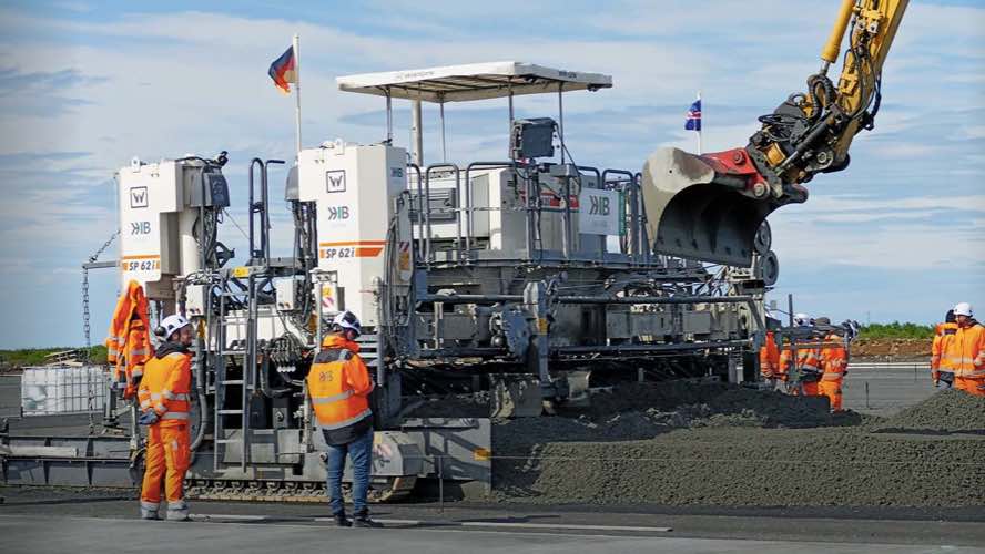 noticias maquinaria extendedora de encofrado deslizante de Wirtgen