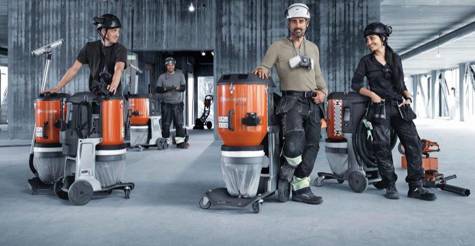 noticias maquinaria Husqvarna extractores de polvo clase H