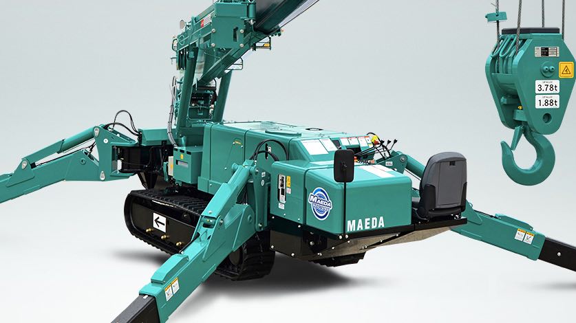 noticias maquinaria Ahern Ibérica y Ahern Denmark distribuidores minigrúas Maeda