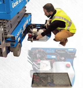noticias maquinaria Genie Sistema Lift Tools™ Spill Guard