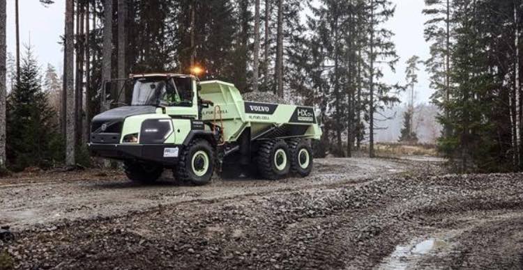 noticias maquinaria VOLVO CE dúmper articulado de hidrógeno