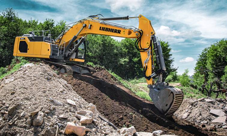 noticias maquinaria excavadoras sobre cadenas Liebherr