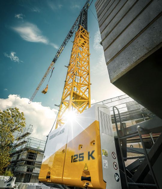 noticias maquinaria Morrow Equipment grúas torre de Liebherr