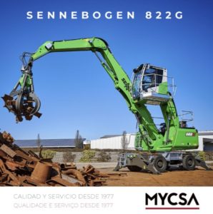 noticias maquinaria Mycsa manipuladora SENNEBOGEN 822G