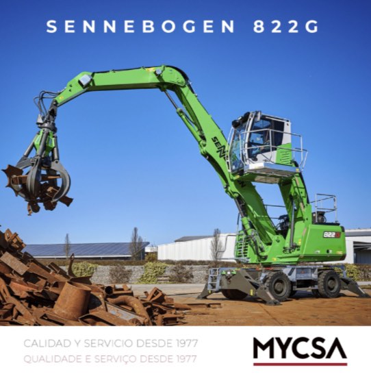 noticias maquinaria Mycsa manipuladora SENNEBOGEN 822G