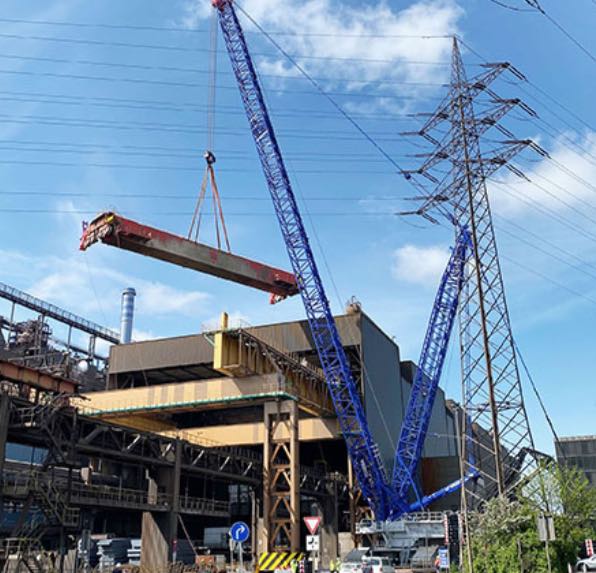 noticias maquinaria grua liebherr LR 11000 de MaxiKraft