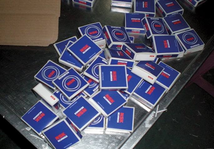 noticias maquinaria rodamientos NSK falsificados