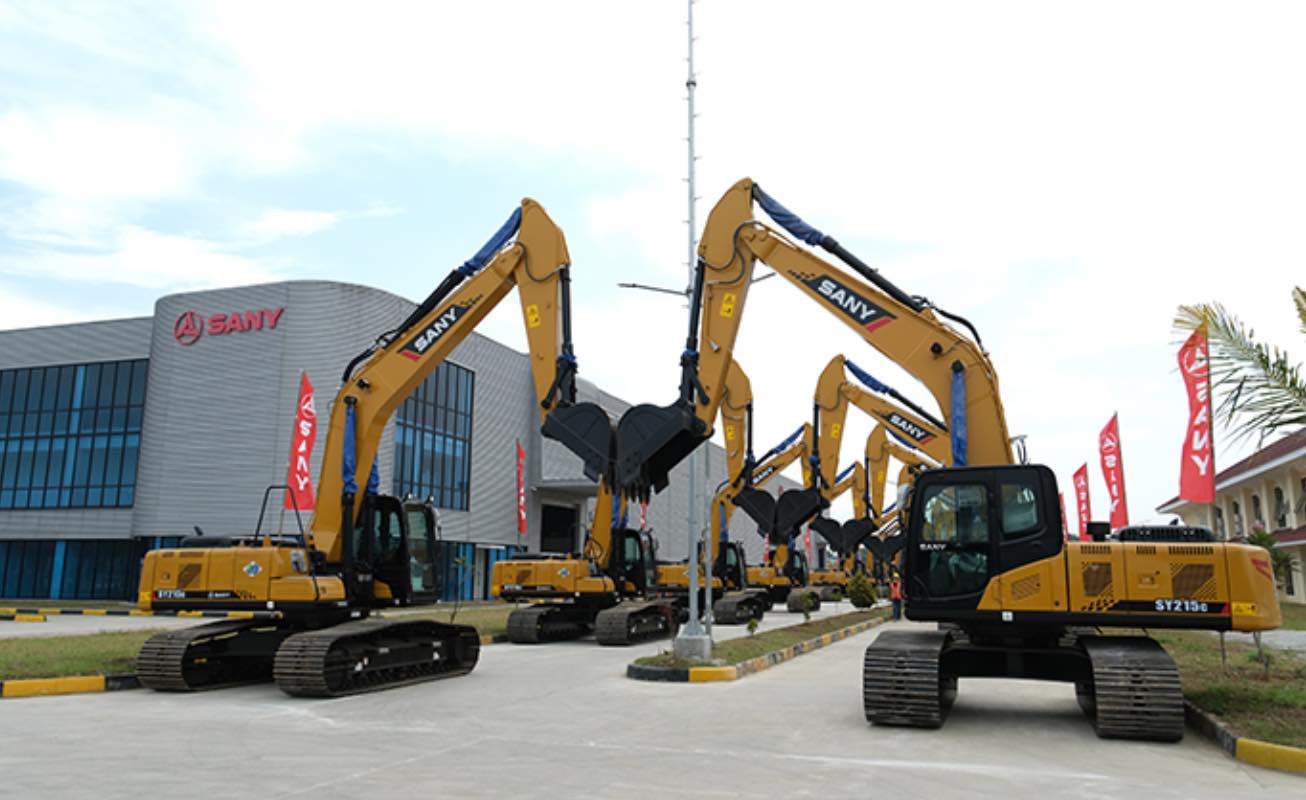 noticias maquinaria excavadora SY315CKD fabricada en la fábrica de faros de SANY