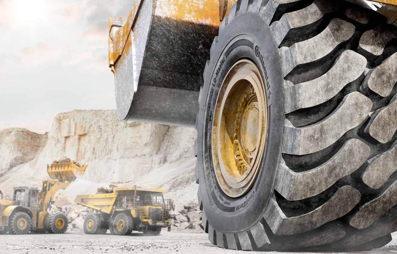 noticias maquinaria ContiEarth Continental neumático LD-Master L5 en Bauma