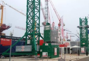 noticias maquinaria JASO en Bauma 2022 con grúas torre