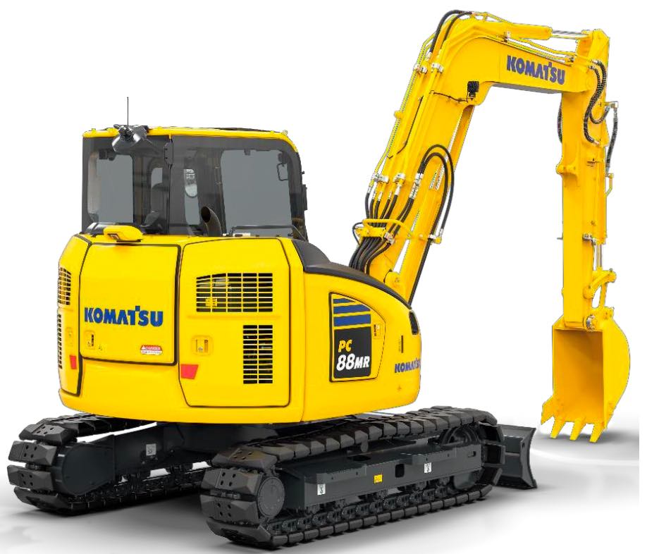 noticias maquinaria midiexcavadora PC88MR-11 de Komatsu en Bauma