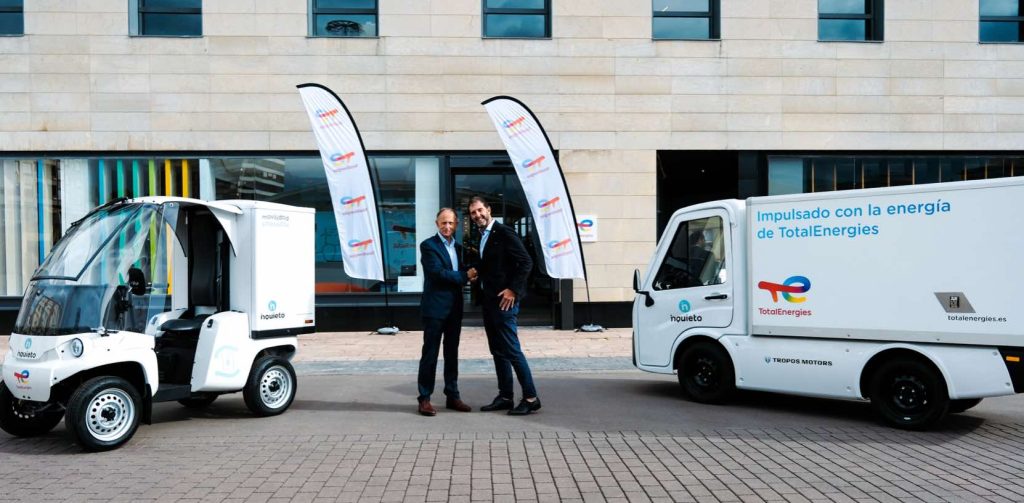 noticias maquiaria movilidad TotalEnergies e Inquieto se unen
