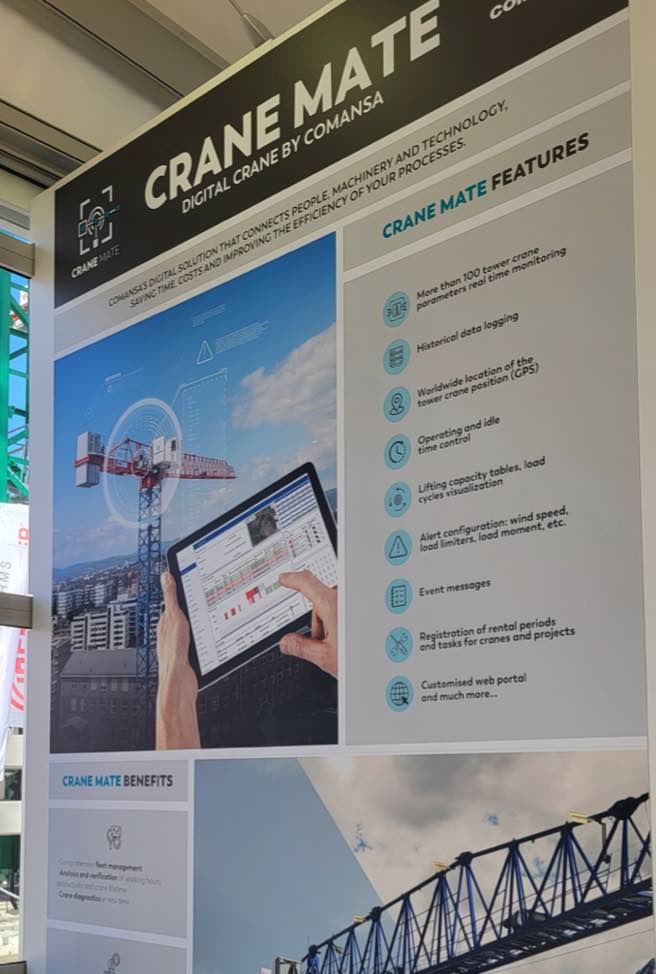 noticias maquinaria Comansa Crane Mate en Bauma