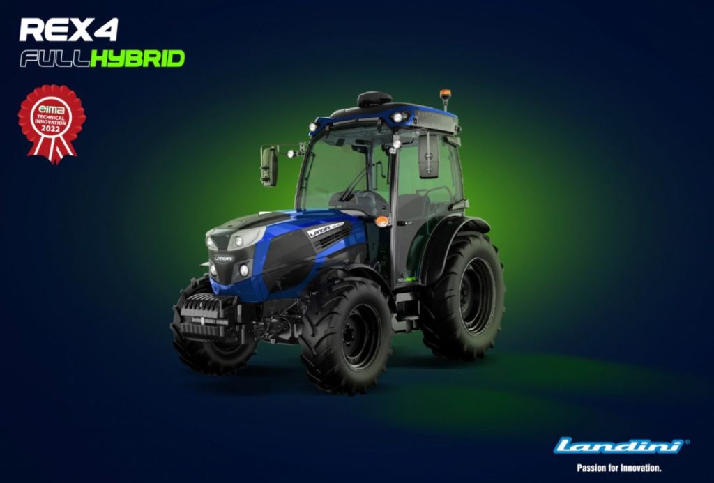 noticias maquinaria El tractor Landini REX4 Full Hybrid Eima 2022