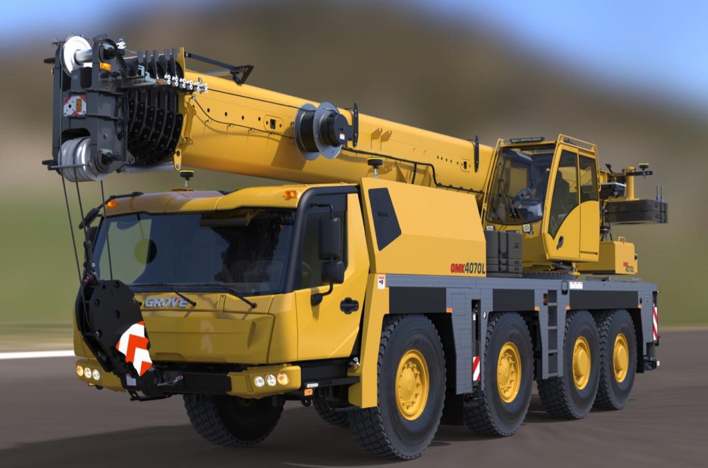 noticias maquinaria Grove grúa GMK4070L Bauma 2022