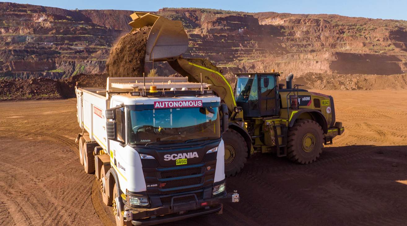 noticias maquinaria Scania y Rio Tinto