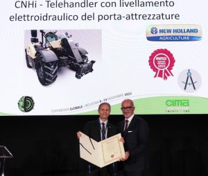 noticias maquinaria autonivelación electrohidráulica de New Holland premio EIMA