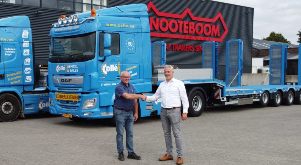noticias maquinaria Collé Rental & Sales pedido con Nooteboom