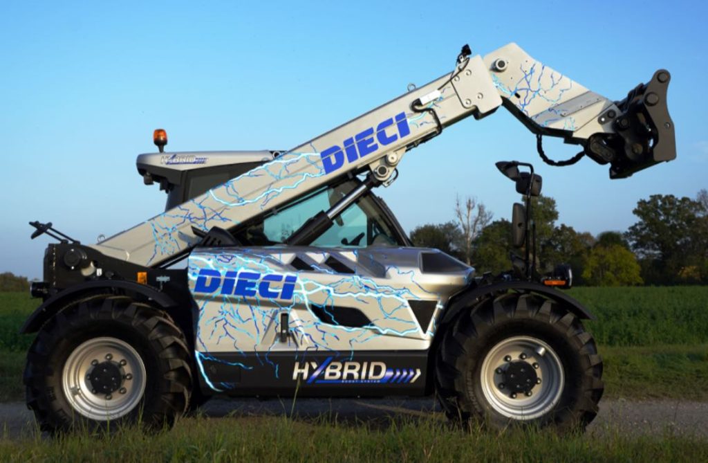 noticias maquinaria DIECI con el Hybrid Boost System en EIMA