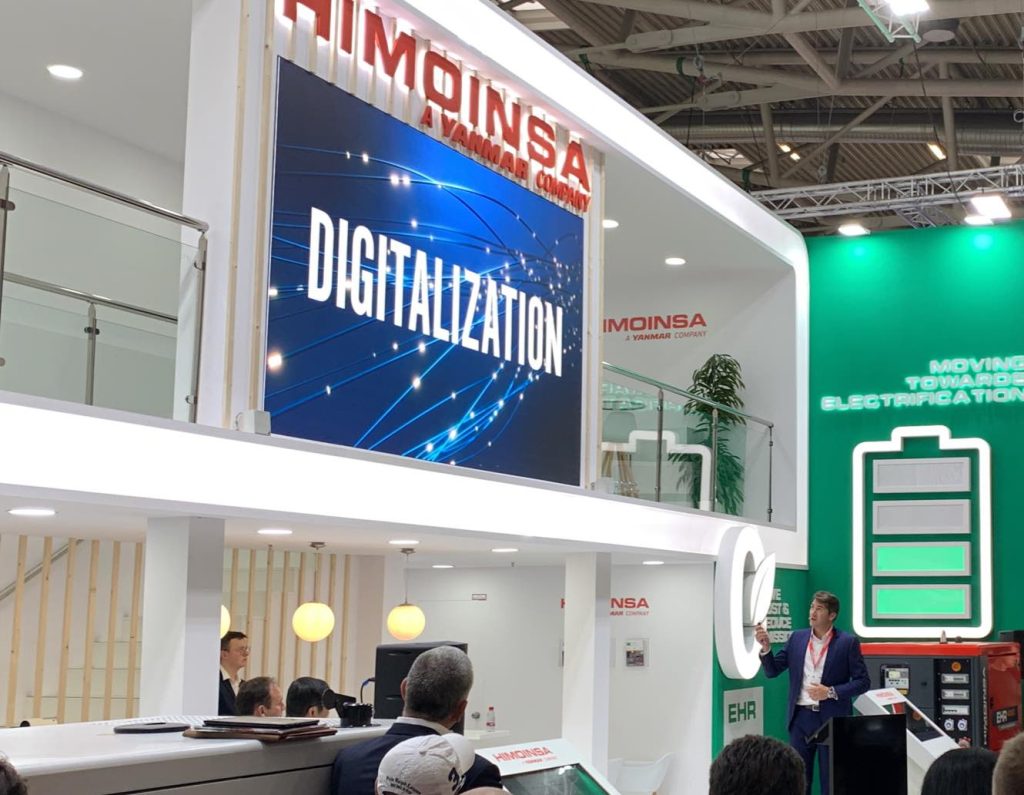 noticias maquinaria HIMOINSA estrategia de electrificación en Bauma