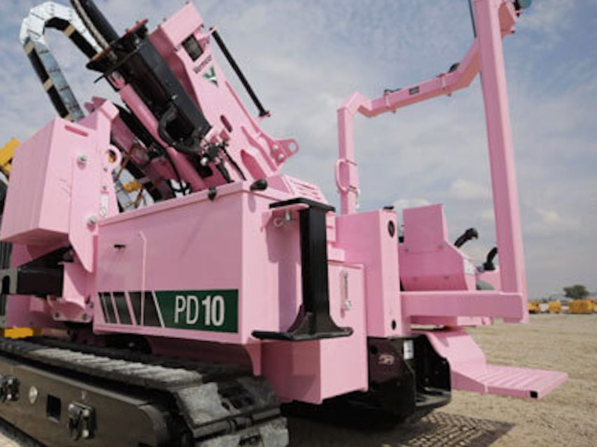 noticias maquinaria Moss Construction Vermeer PD10 rosa