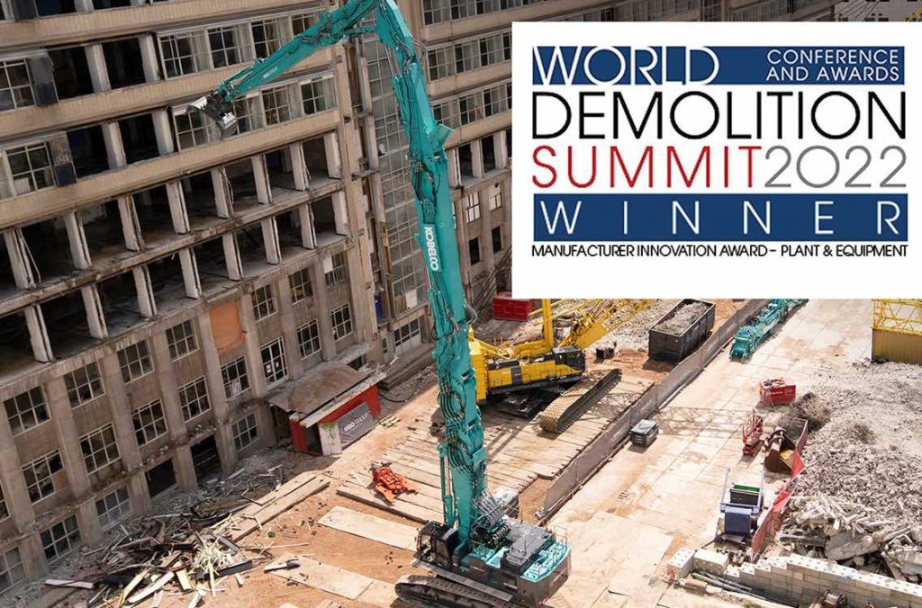 noticias maquinaria excavadora de demolición Kobelco SK1300DLC
