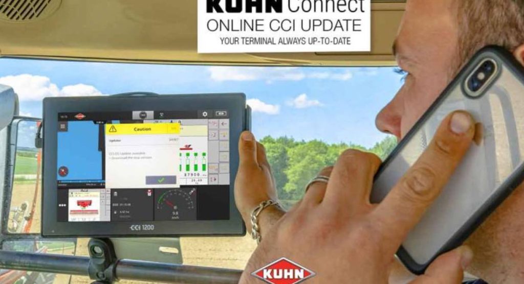noticias maquinaria Actualización de terminales Isobus Cci 800 y 1200 de Kuhn