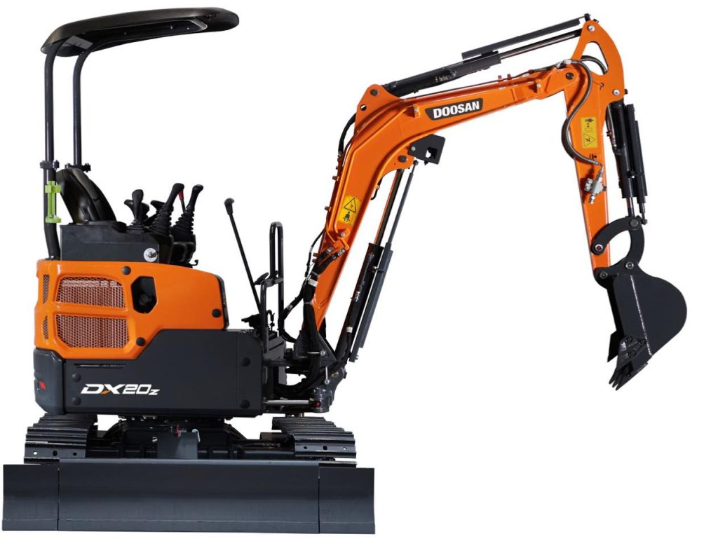 noticias maquinaria Doosan lanza la nueva miniexcavadora DX20Z-7