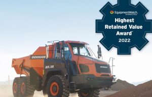 noticias maquinaria El Doosan ADT gana el premio al mayor valor retenido de 2022