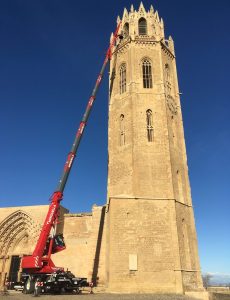 noticias maquinaria grúa compacta Liebherr LTC 1050-3.1 de Grúas Minguella