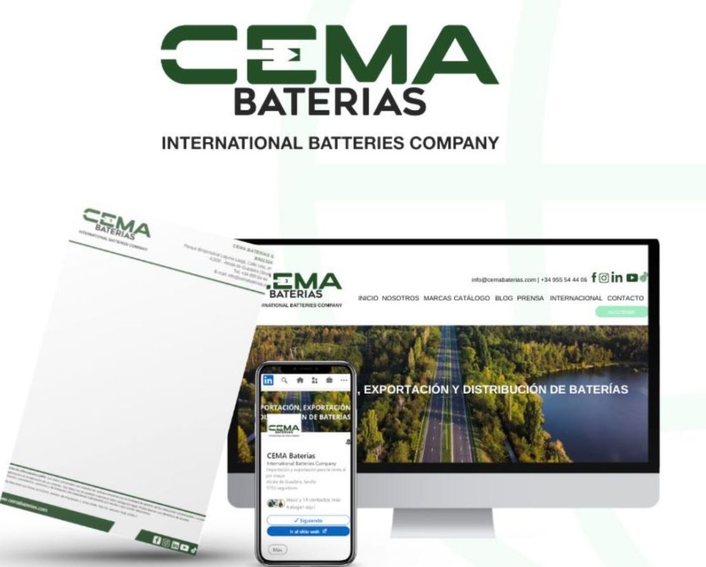 noticias maquinaria CEMA Baterías renueva su identidad corporativa