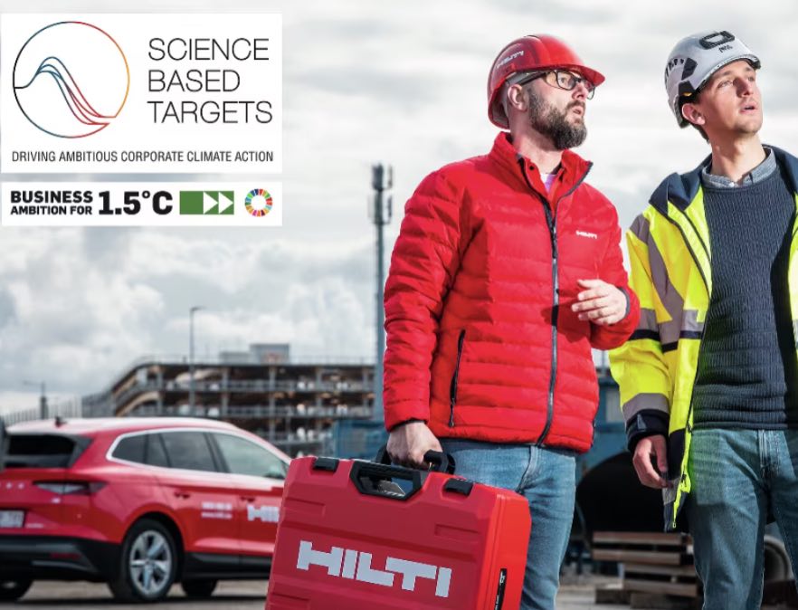 noticias maquinaria El Grupo Hilti se compromete con SBTI