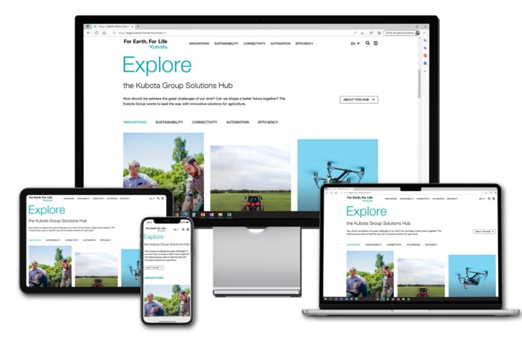 noticias maquinaria Kubota lanza el Portal Online Kubota Group Solutions Hub
