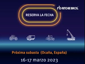 noticias maquinaria Ritchie Bros subasta marzo 2023