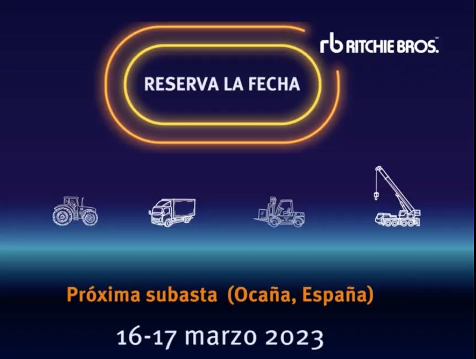 noticias maquinaria Ritchie Bros subasta marzo 2023