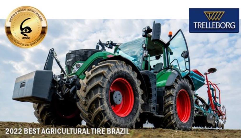 noticias maquinaria Trelleborg como “Mejor Neumático Agrícola” en el Premio Visão Agro Brasil