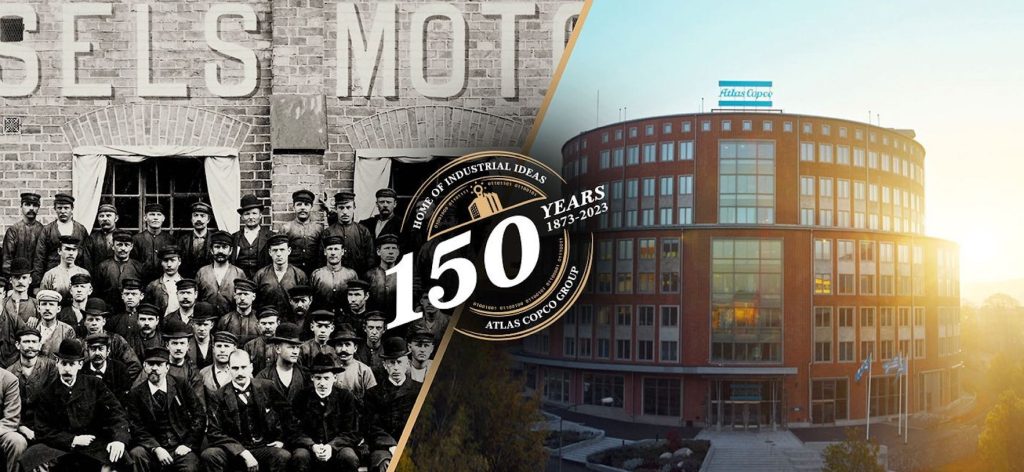 noticias maquinaria Grupo Atlas Copco celebra 150 años innovando