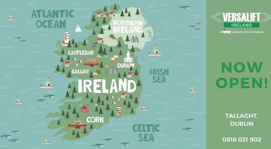 noticias maquinaria Versalift Ireland Limited ya está operativo