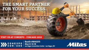 noticias maquinaria Neumáticos Mitas para equipos de construcción en CONEXPO 2023