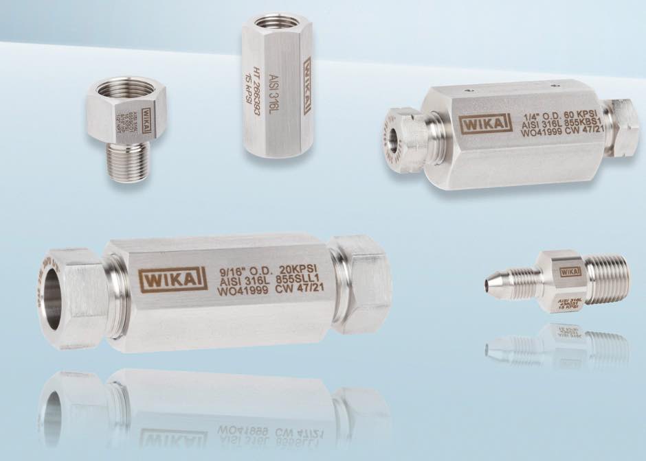 noticias maquinaria Nuevos accesorios para la medición de alta presión de WIKA