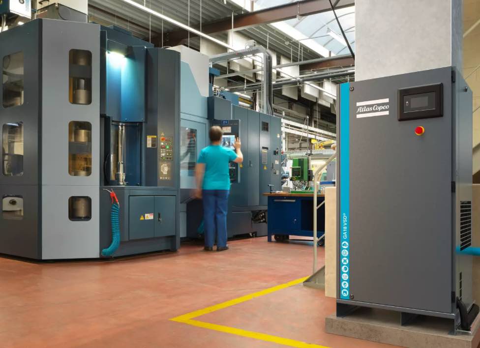 noticias maquinaria Atlas Copco compresores de tornillo