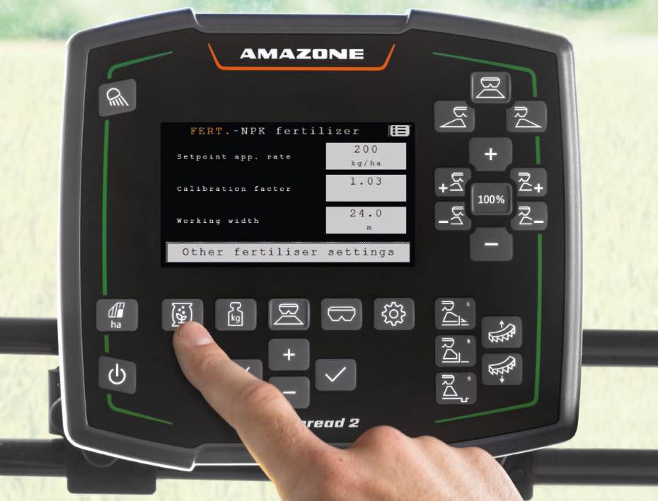 noticias maquinaria Nuevo terminal de cabina AMAZONE AmaSpread 2