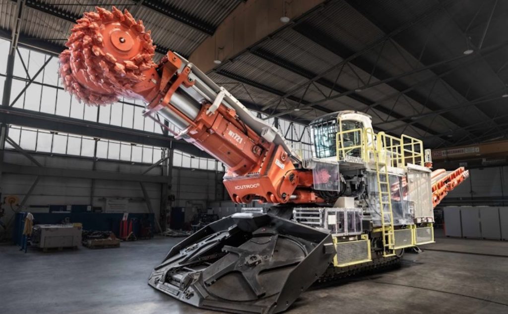 noticias maquinaria Sandvik rozadoras para túneles Sandvik MT721 y Sandvik MT521