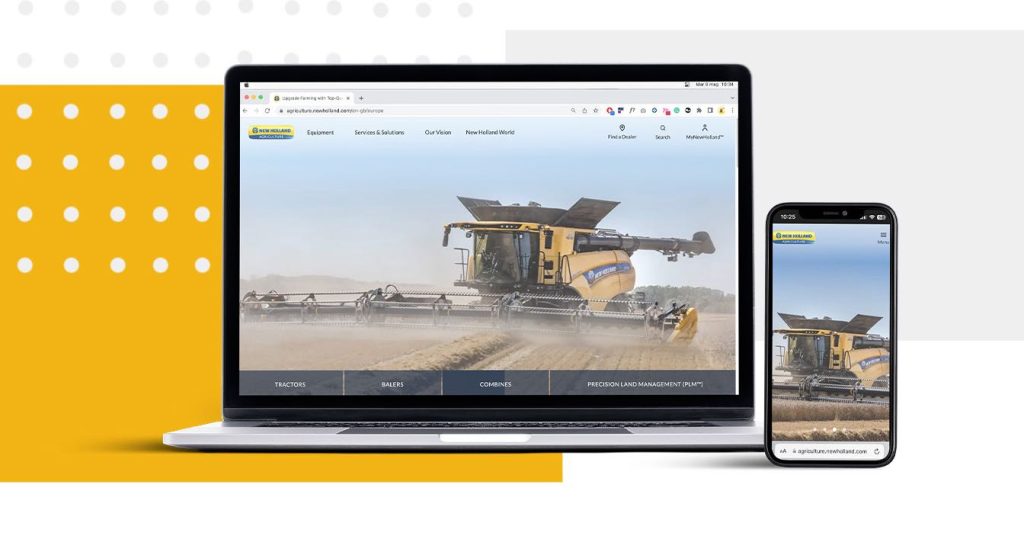 noticia maquinaria New Holland lanza nuevos sitios web en sus mercados globales